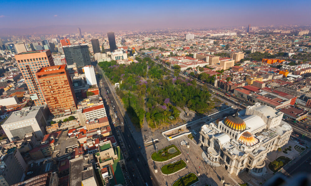 panoramic view of mexico city