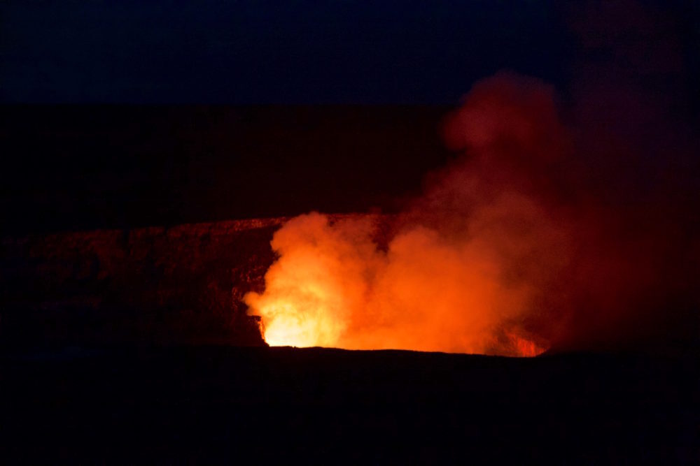 parque nacional de los volcanes - hawái